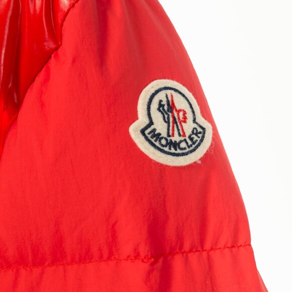 Moncler Etival Red Quilted Hooded Down Jacket - Picture 6 of 16